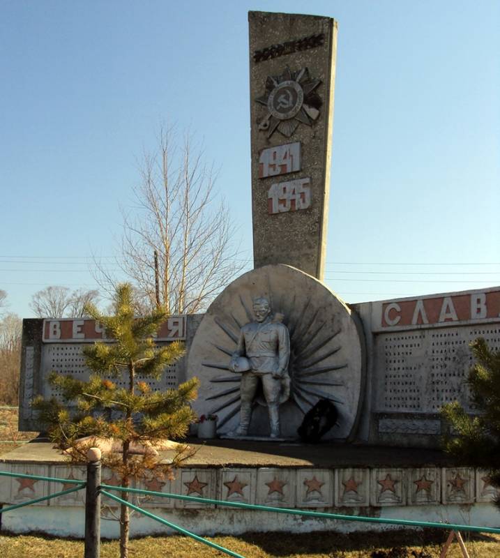 Памятник воинам односельчанам, павшим в сражениях Вели...