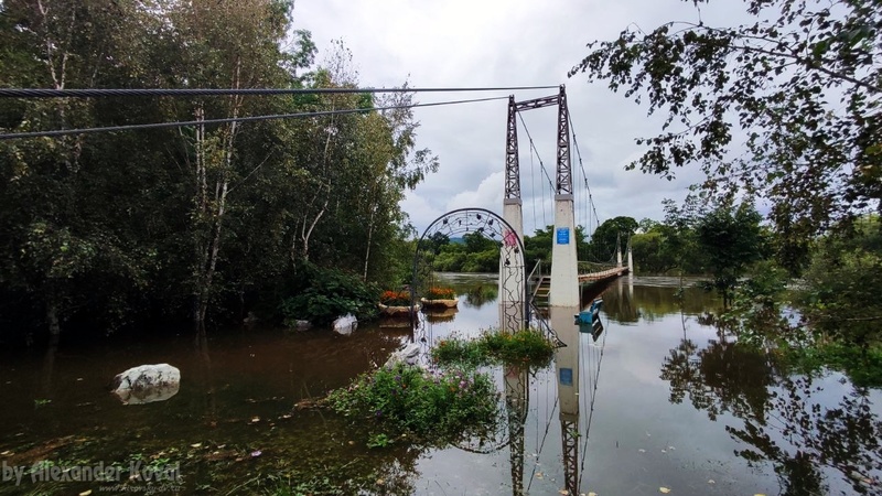 Подвесной мост - Наводнение август 2023