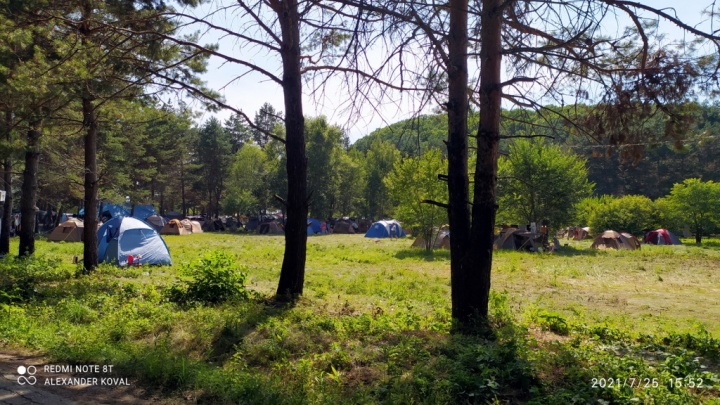 Палаточный лагерь адвентистов в Кировском районе