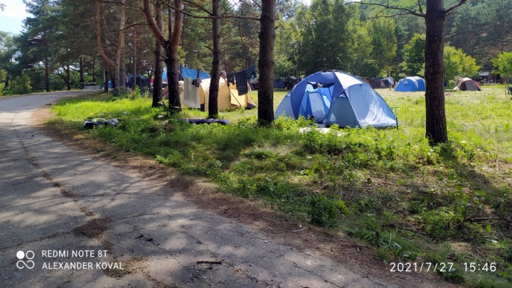 Палаточный лагерь адвентистов в Кировском районе