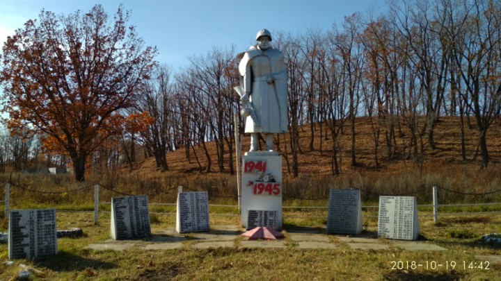 Памятник воинам односельчанам, павшим в сражениях  ВОВ ...