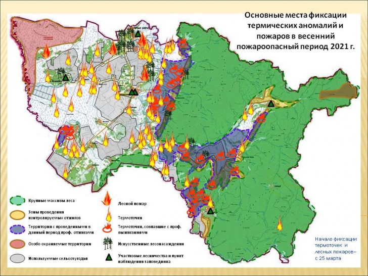 Пожароопасная обстановка в районе на 26 апреля