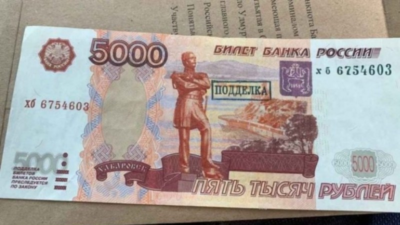 Полиция задержала подозреваемую в сбыте фальшивых 5-тысячных купюр в г. Лесозаводск