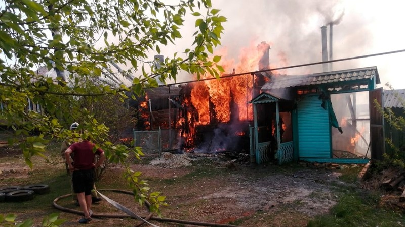 Огнеборцы ликвидировали возгорание частного дома в селе Увальное